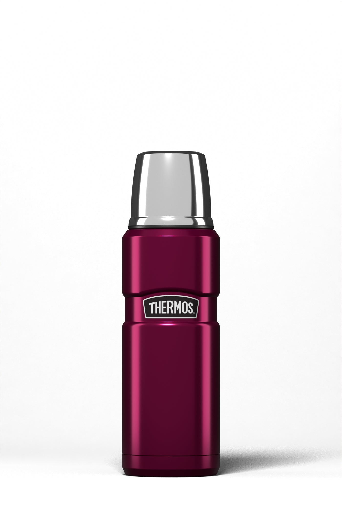 raspberry STAINLESS KING FLASK