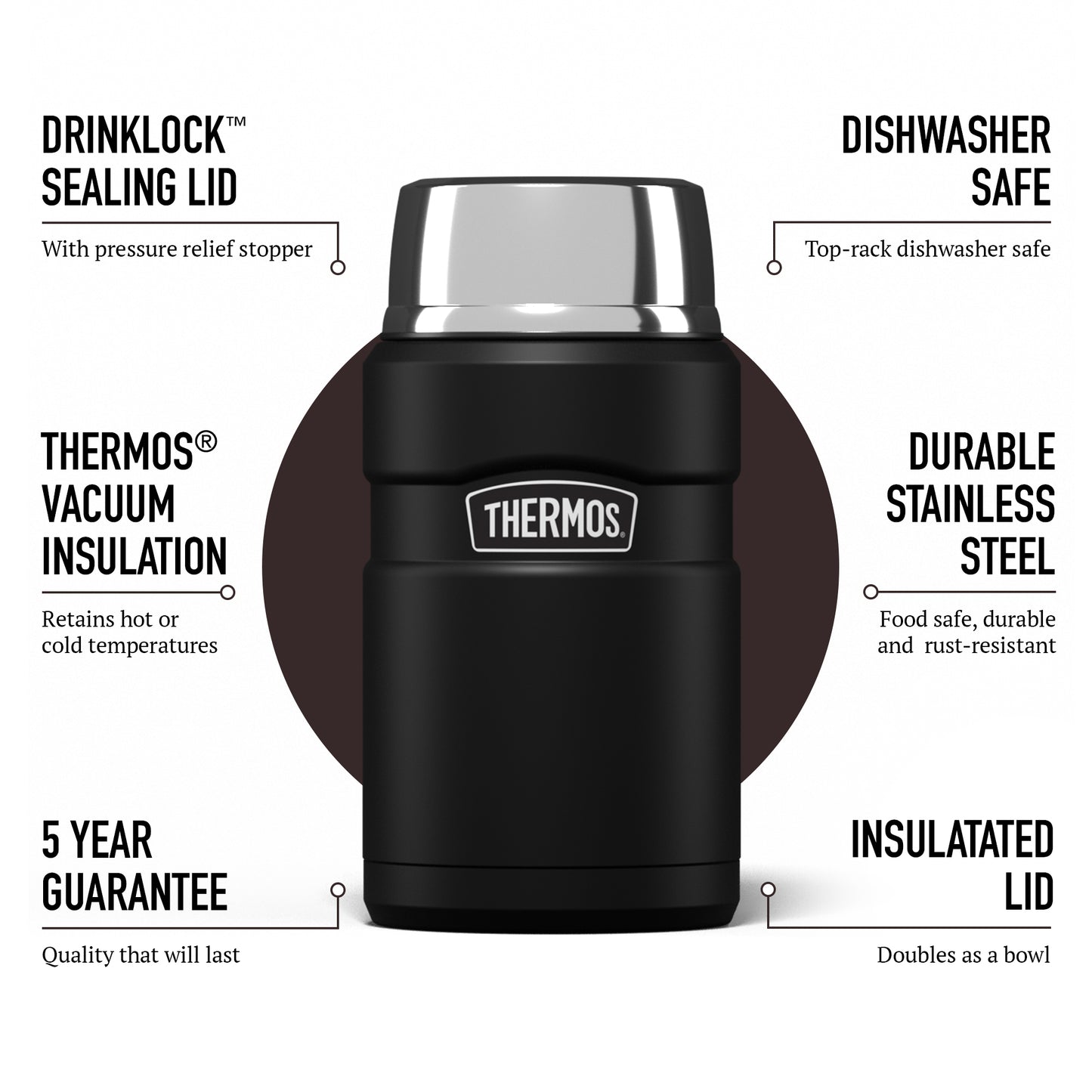 Matt Black 710ml