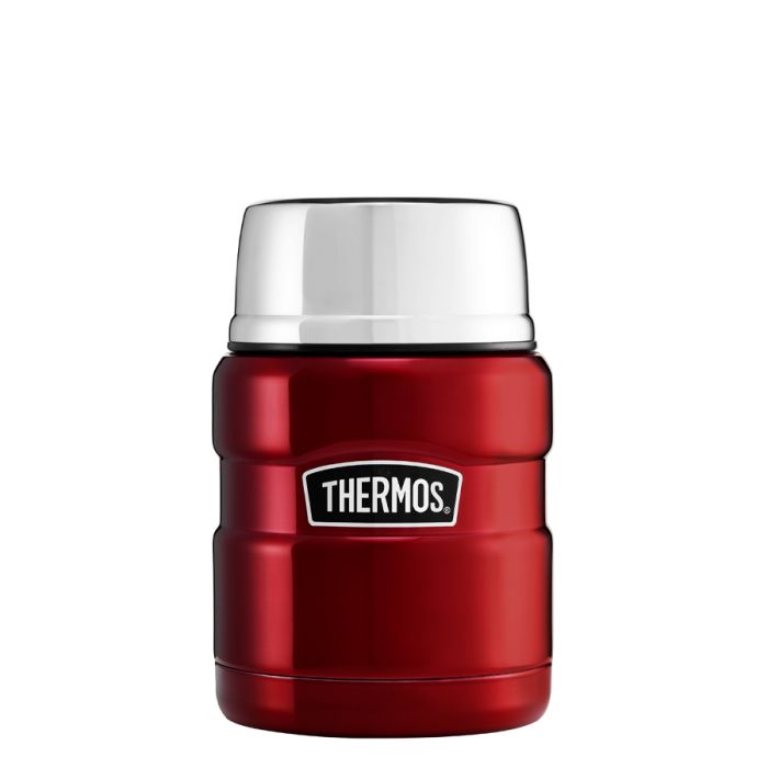 NEW Thermos Stainless Steel Vacuum Food Flask Red 470ml