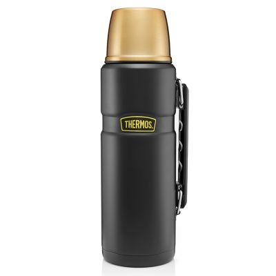 Stainless King™ Flask 1.2L-Matt Black & Gold